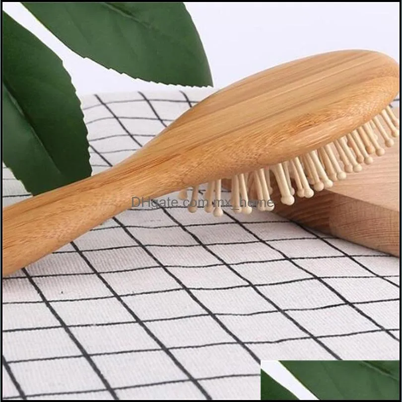 2pcs/ set natural wooden comb hair brush care kids massage baby kit pure natural safety material for your baby`s health