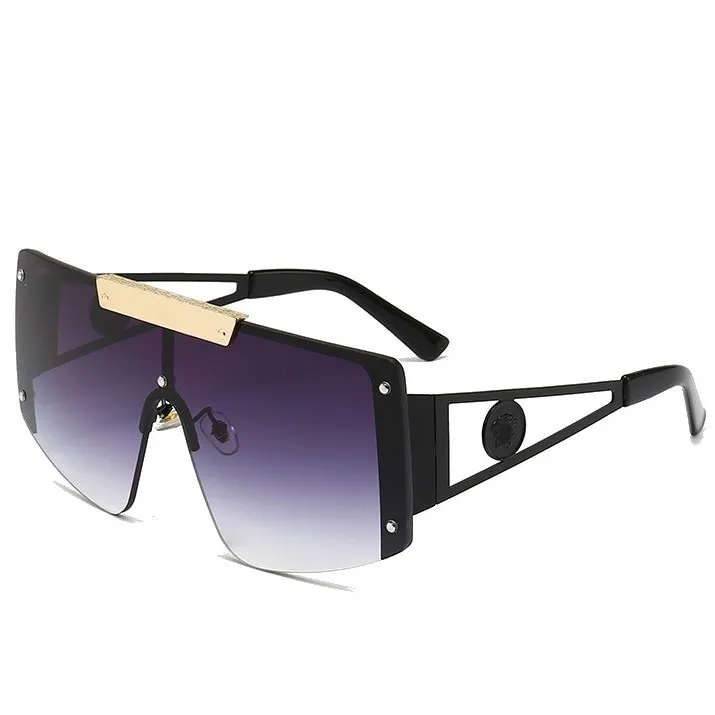 Lunettes de soleil de mode Designer pour hommes Lunettes de soleil de soleil unisexes Lunes de marque tout-en-un polarisé grand cadre extérieur de plage buffs non boîte