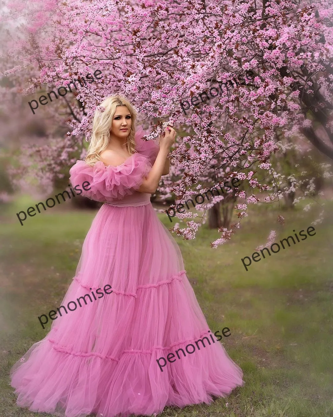 knee length dresses for ladies Light Pink Sleeveless Tiered Maternity Maxi Dress – PinkBlush