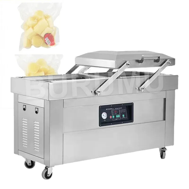 Dubbel kammare Stewed Beef Meatball Vacuum Packing tätningsmaskin