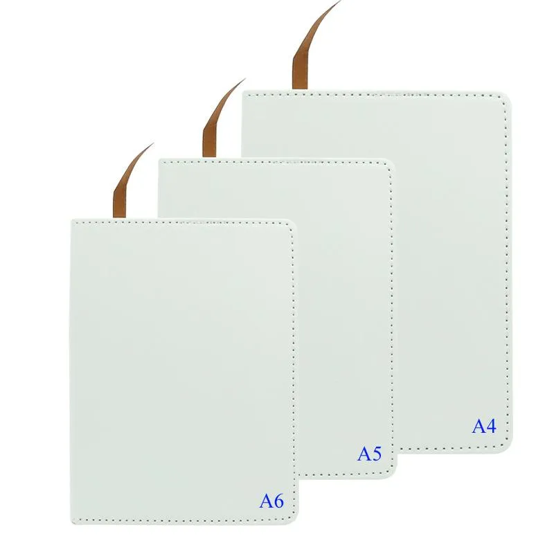 Sublimation Blank Journal Wholesale Plain White Notepad for Heat Transfer Printing Notebook A5 A6 Size Can be Mixed