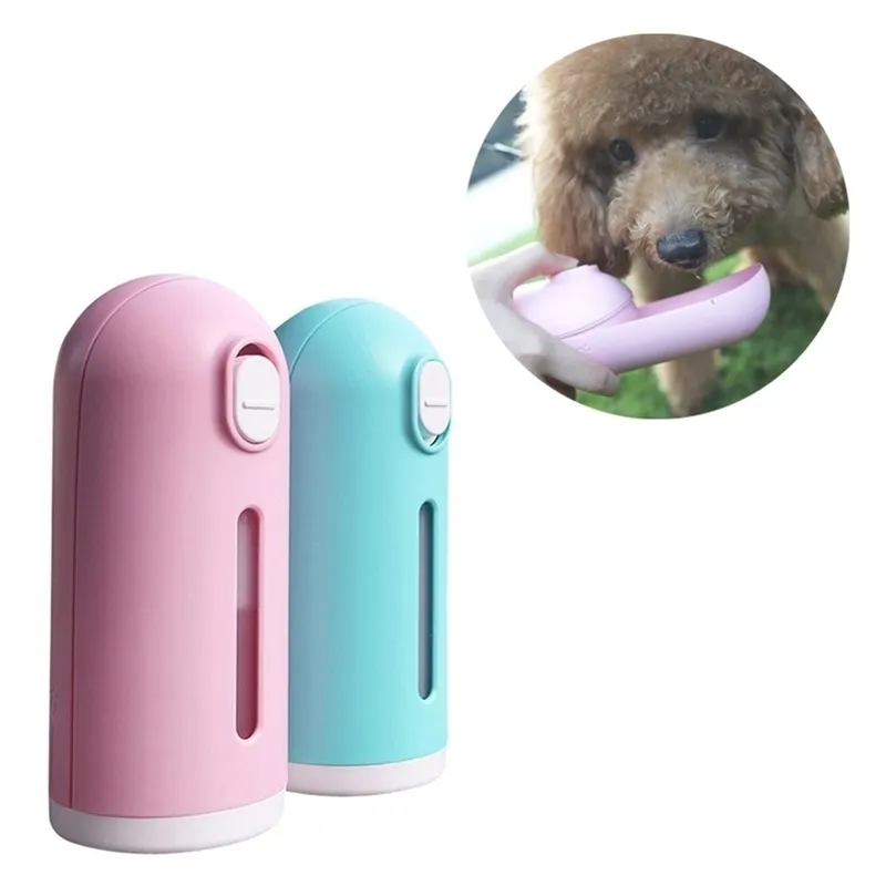 Mini Portable Pet Dog Water Bottle Cat Puppy Small Dogs Chihuahua Travel Drinking Bowl Pet Supplies Water Dispenser Feeder 210320