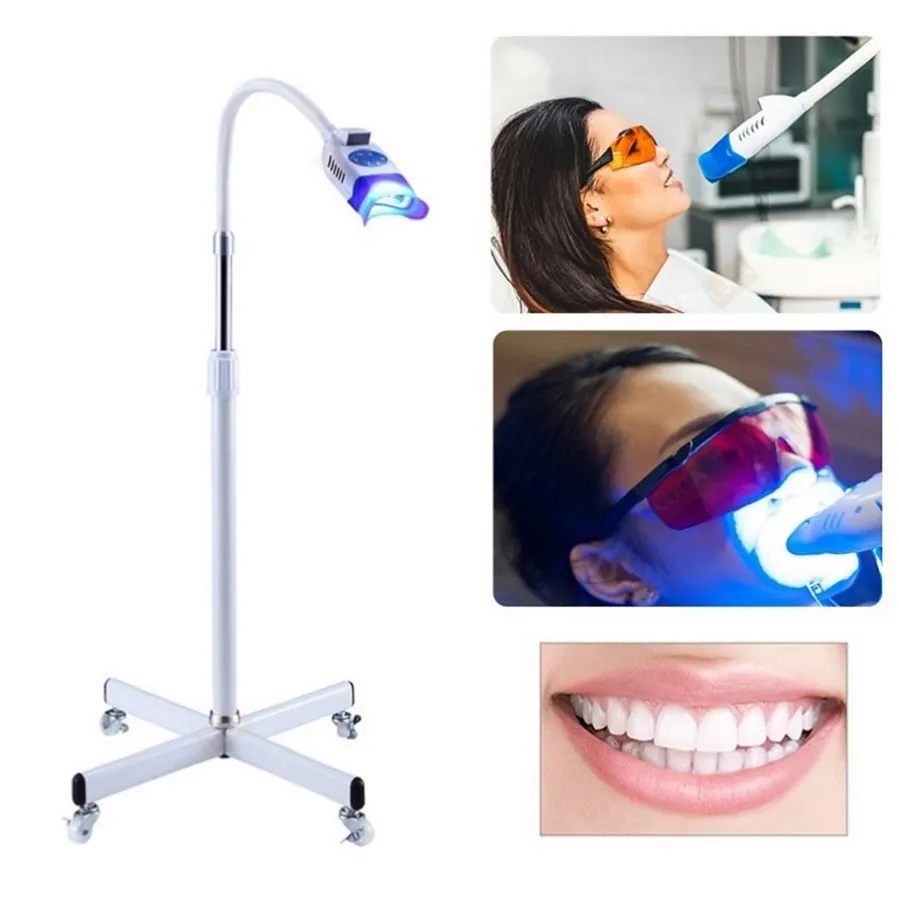 Professional Teeth Whitening Accelerator with Mobile Stand Teeth Whitening Led Blue Light Lamp Dental Instruments