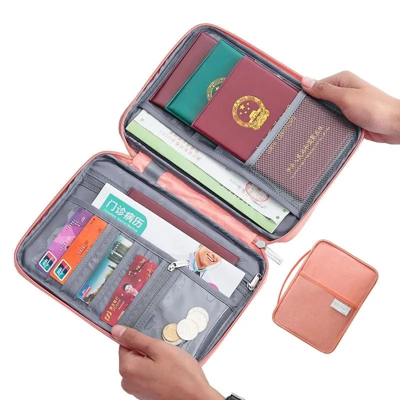 Portacarte Portafoglio da viaggio Porta passaporto per famiglie Custodia per documenti impermeabile creativa Organizer Accessori Borsa PortacarteCarta