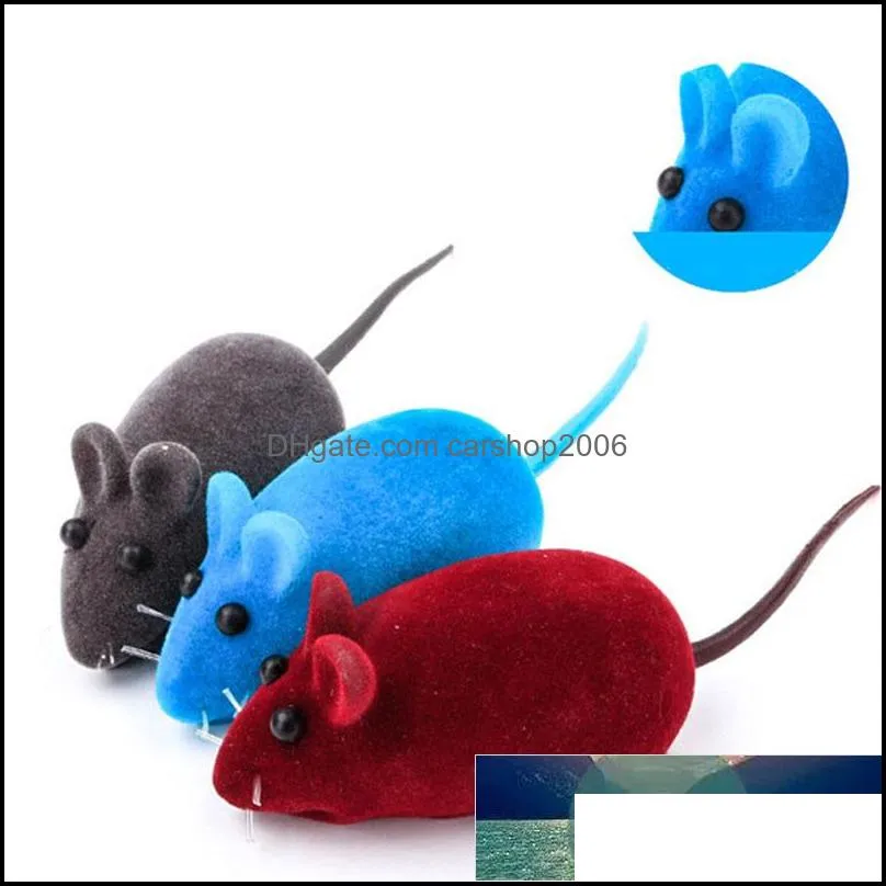 Plush Mouse Cat Toy Sound Silicone Realistic Toys Cat Funny Playing Scratch Interactive Kitten Simulation Bite False Mouse Toy