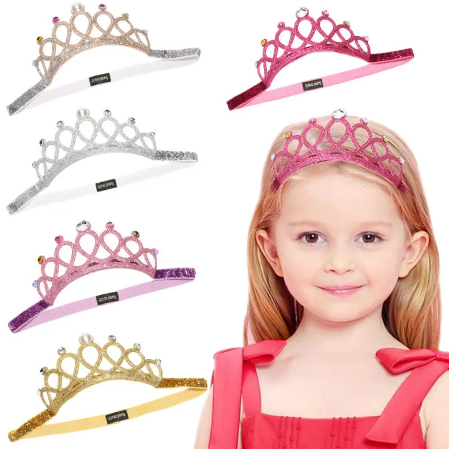 Couronne fête d'anniversaire bébé fille bandeau infantile cheveux accessoires vêtements bande nouveau-né chapeaux diadème bandeau bandeau cadeau