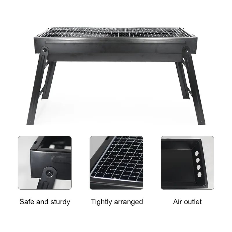  Barbecue Grill Portable BBQ Charcoal Grill Smoker Grill for  Outdoor Cooking Camping Hiking Picnics Backpacking : Patio, Lawn & Garden