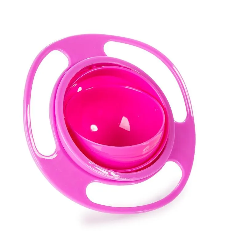 UFO Baby Gyro Bowl 360 Degree Rotate Spill-Proof Bowl Feeding Toy for Toddler Kids Children