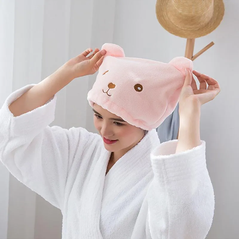 Towel 1PCS Microfiber Bath Hair Dry Quick Drying Lady Soft Shower Woman Man Turban Head Wrap Bathing Tools Cap