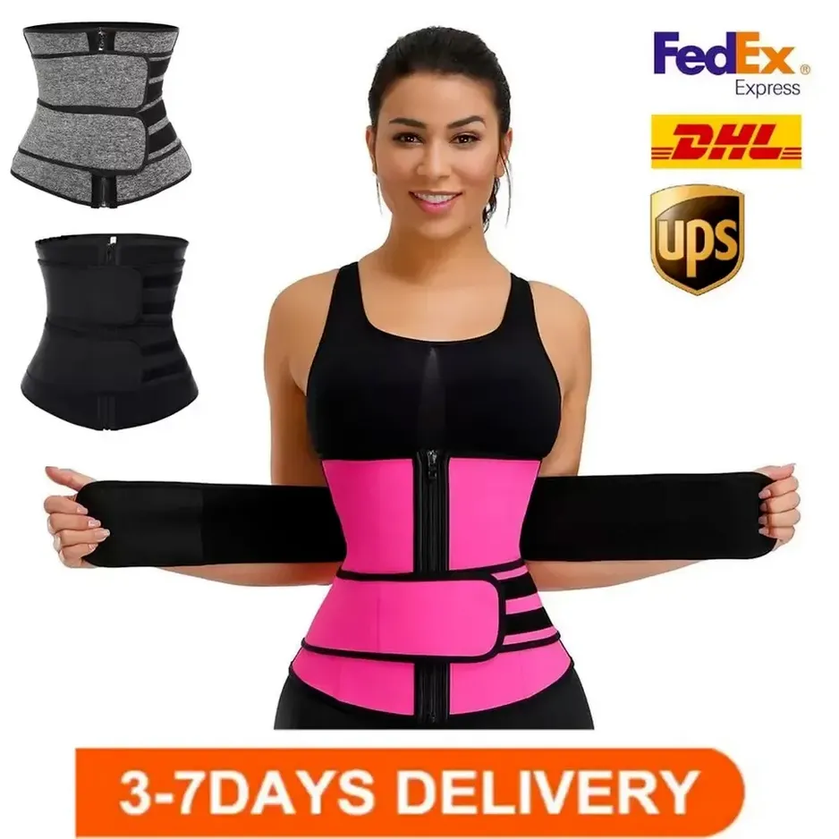 Aangepaste logo Men Women Shapers Taille Trainer Belt Corset Belly Slimming Shapewear verstelbare taille ondersteuning Body Shapers FY8084 SXJUN26