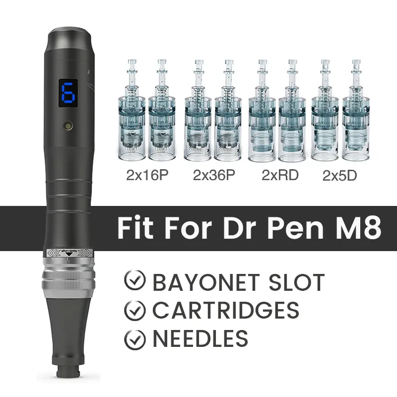 Dr Pen Cartridges Ultima M8 Microneedle Dermapen Replacement Head 11 16 36 42 Nano Microneedle