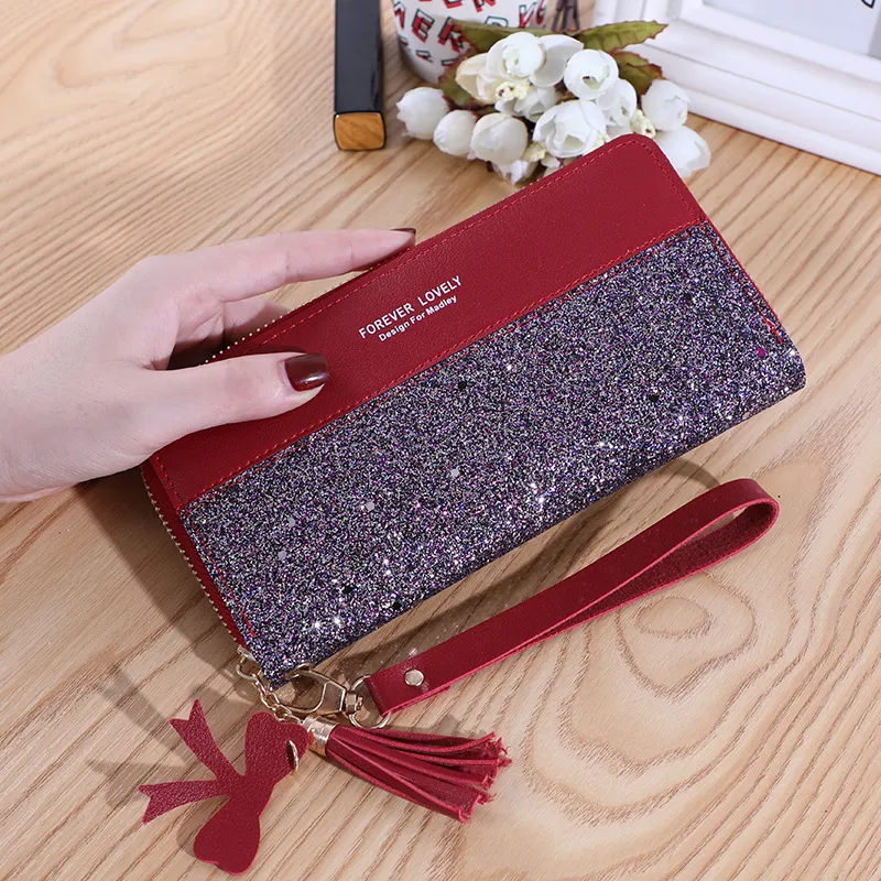 Luxury Long Wallet: Sequin Clutch, Ladies Phone Bag, Card Holder Shop Now!
