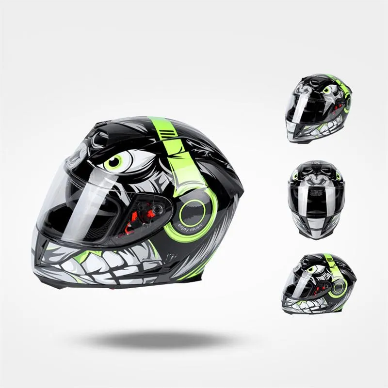 Jiekai casque moto hommes et femmes course casque intégral casque de moto tout-terrain