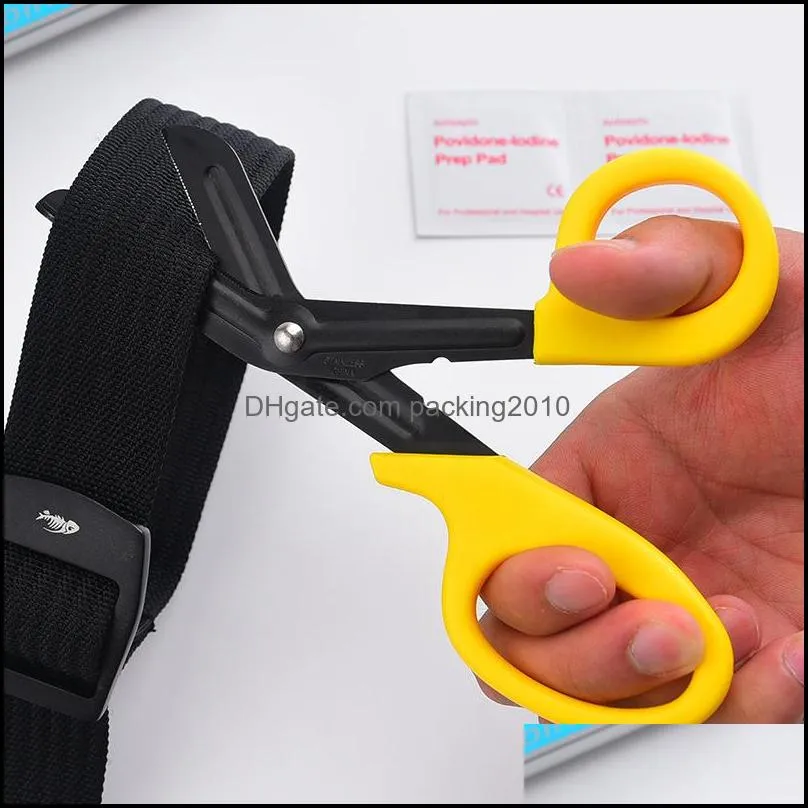 tactical rescue scissor trauma gauze emergency first aid Shears outdoor Paramedic bandage DH9475