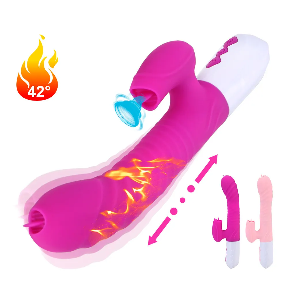 G Spot Clitoris estimulador de estímulo aquecível vibrador telescópico Toys sexy para mulheres Dildon Dildo Wand Shop