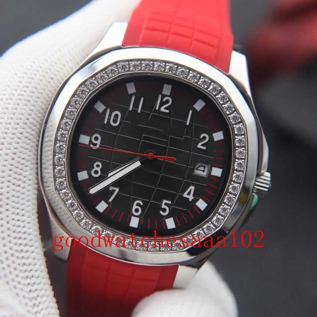 أعلى مصمم الساعات للرجال Aquanaut Blue Dial 5167A-001 5168G-001RUBBER BANDS Mechanical Mexparent Automatic Watch Watchwatches