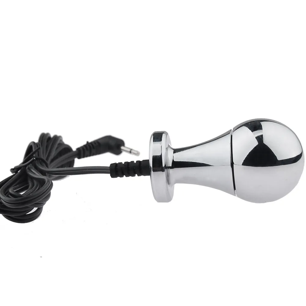 anal plug torture Stainless Steel Electric Shock Anal Plug main image 0