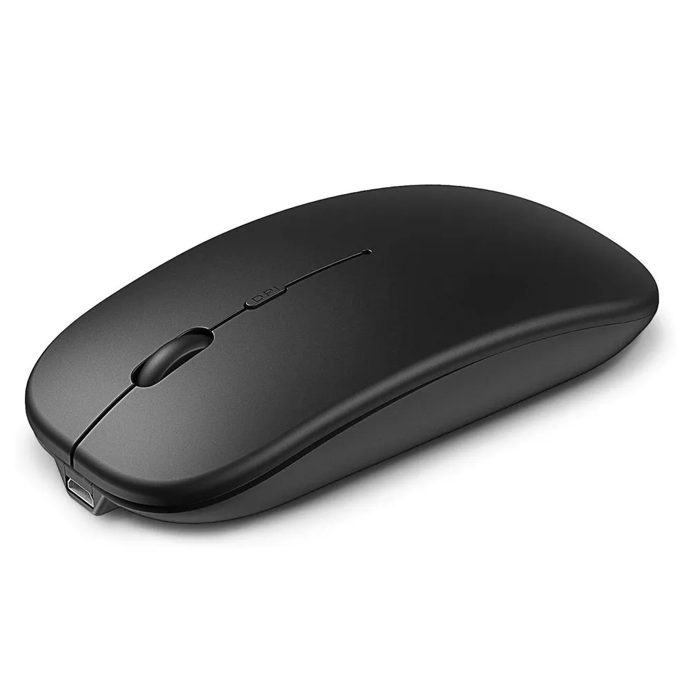 Mouse wireless ricaricabile Mouse da gioco silenzioso ultrasottile per computer iPad PC portatile