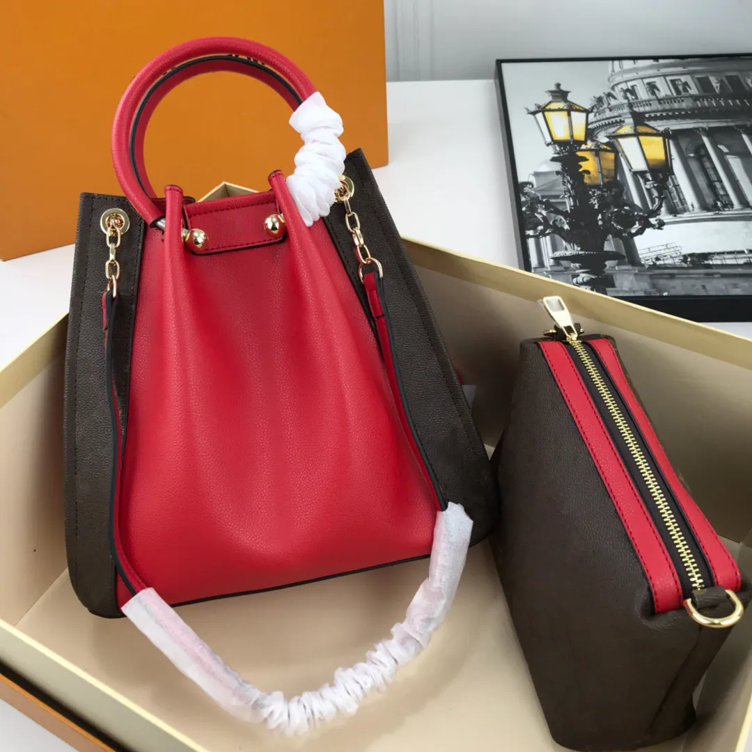 5A+ top quality bucket Bags Designer Women luxurious handbag Designers Bag tote bag 28cm classic cowhide clutch wallets purse 44558#