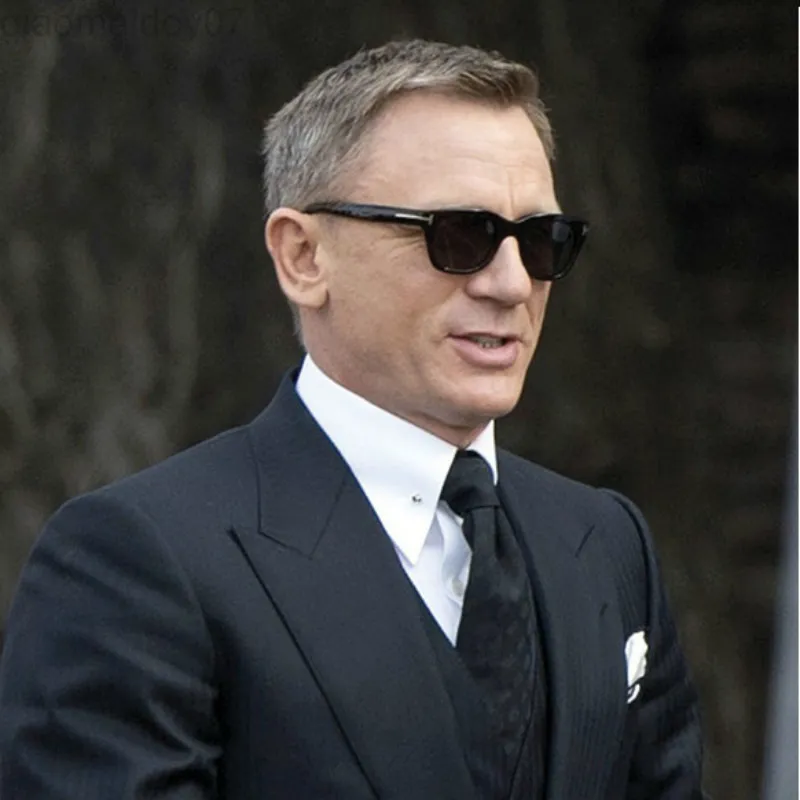 Square James Bond Men Solglasögon Male 2022 Designer Women Super Star Celebrity Driving Solglasögon Tom For Men Glasses L2404