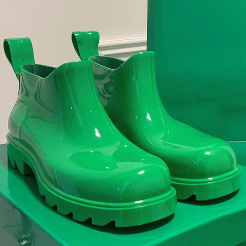 Neon green rain boots outlet