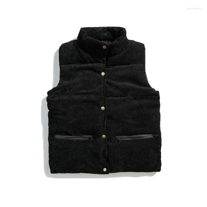 Gilet da uomo Giacche invernali Cappotto Gilet Streetwear Addensare Caldo Uomo Velluto a coste senza maniche Cotone Donna 3XL Phin22