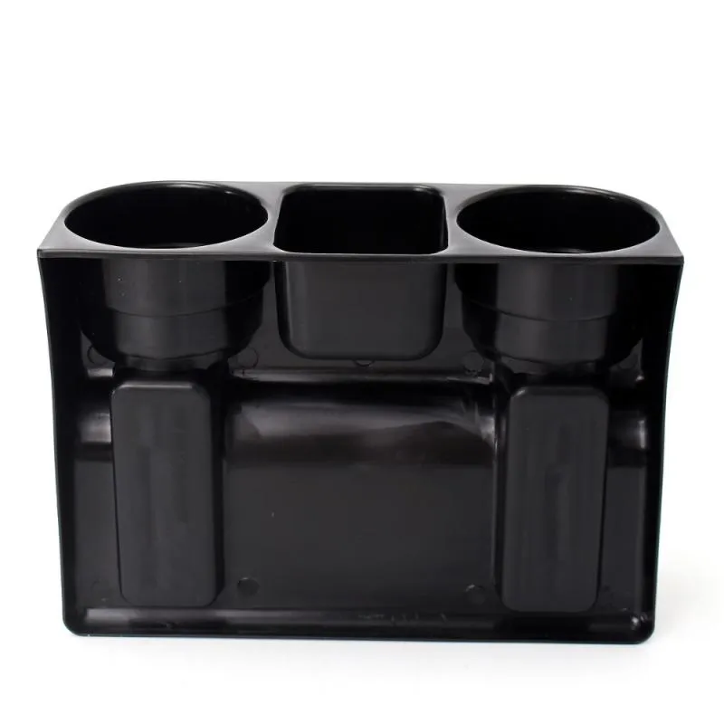 Organisateur de voiture 3 en 1 siège couture cale boisson 2 porte-gobelets support de voyage rangement