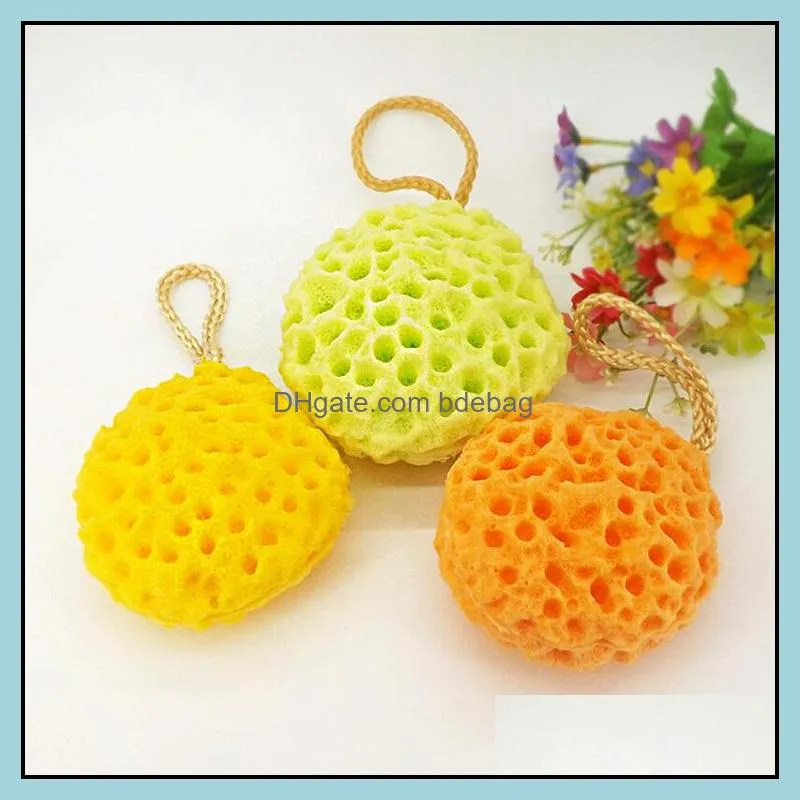 3 Colors Honeycomb Sponge Shower Cleansing ball hydrophilic Discharge Makeup Increase foam Puff Washing large shower for bubble sponge