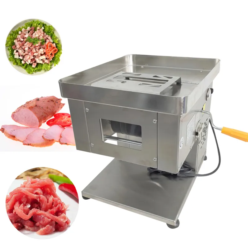 Machine de découpe de viande à domicile pour trancheuse de viande fraîche de paillasse d'agneau de boeuf de porc déchiquetée en dés