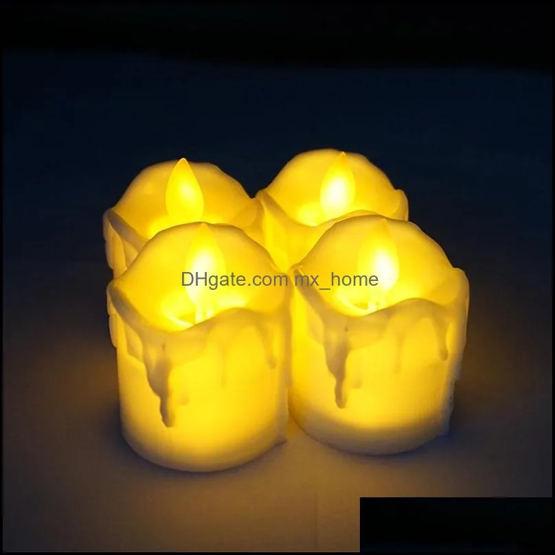 led flameless candle tea light pillar candle tealight battery operate candle lamp wedding birthday party christmas decoration vt1722