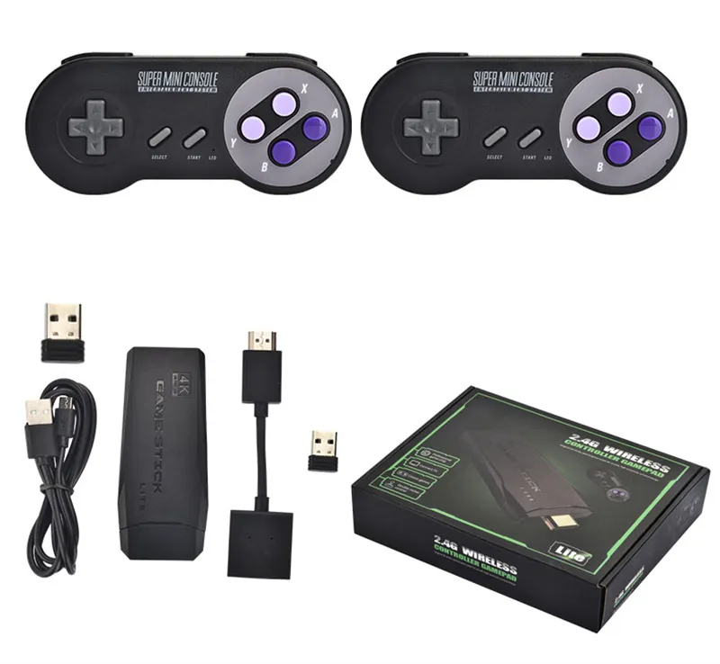 M8 HD 4K Video Game Stick Lite Consoles Host 2.4G Wireless Controller  Gamepad Retro Home TV Console Can Store 3500/10000 Classic Portable Snes  Player From Superfactorywareho, $26.46