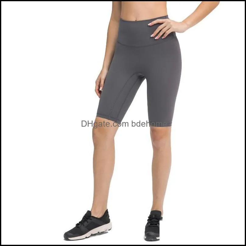 Yoga Outfit Women`s Shorts High Waist Breathable Sports Gym Flowy Fitness Womens Stretch Athletic Workout