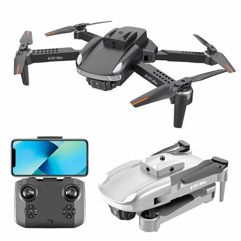 K105Max 4K Drones Omnidirectional de 360 ​​graus de 360 ​​graus Evitação de Evitação de Evitação de Drone Câmera Aérea Quadcopter Dual