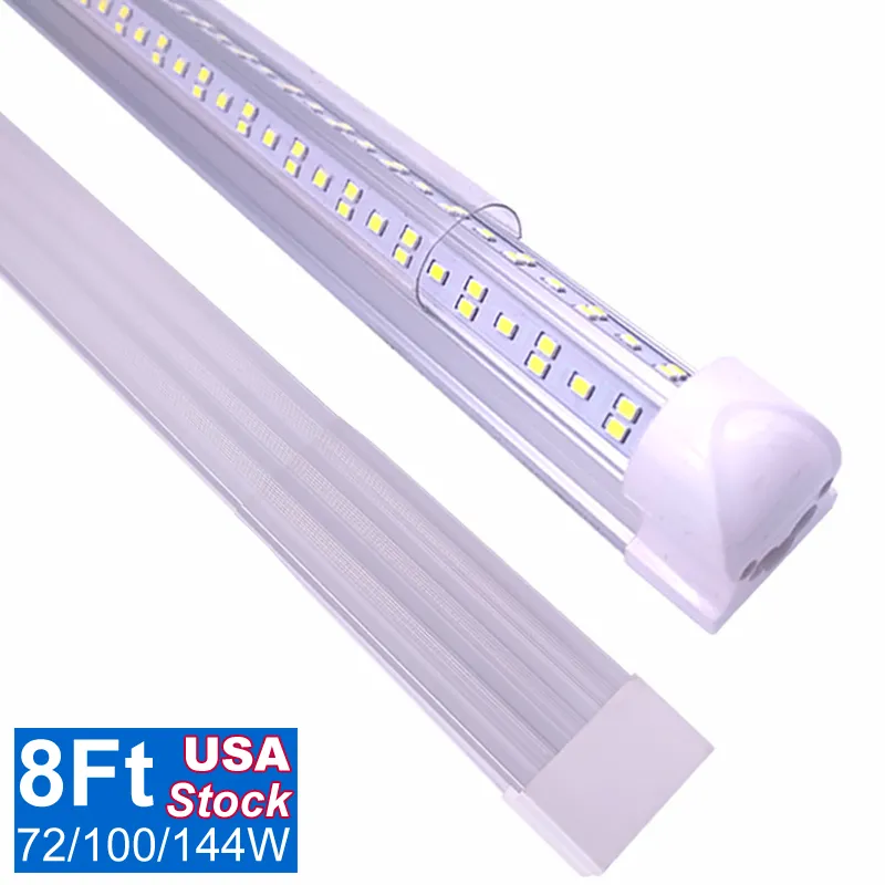Super Bright 8FT LED Shop Light Fixture V Shape, High Output, 6500K