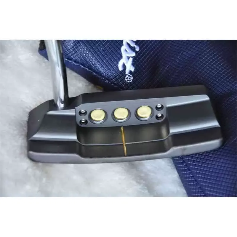 Preto selecione squareback quadrado volta ouro círculo ponto com crânio golf putter clube tronco instrumentos sacos casos saco de bagagem a345t