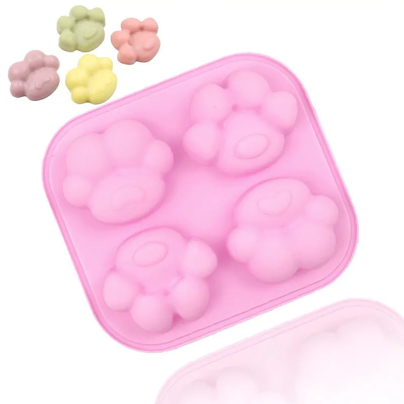 Baking Moulds DIY Handmade Aromatic Soap Cat Claw Mousse Cake Mold Chocolate Mold Easy To Demould