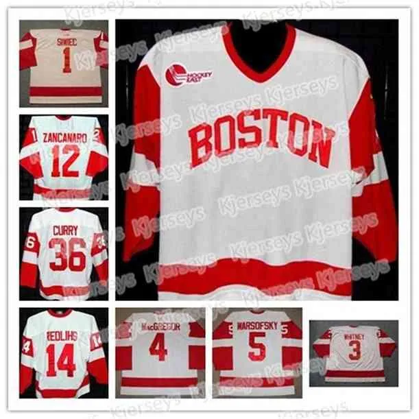 Thr Boston Terriers College Hockey 36 John Curry 14 Jekabs Redlihs 11 Dan Spang 1 Stephan Siwiec 3 Ryan Whitney 12 Brad Zancanaro Maillots Pas Cher