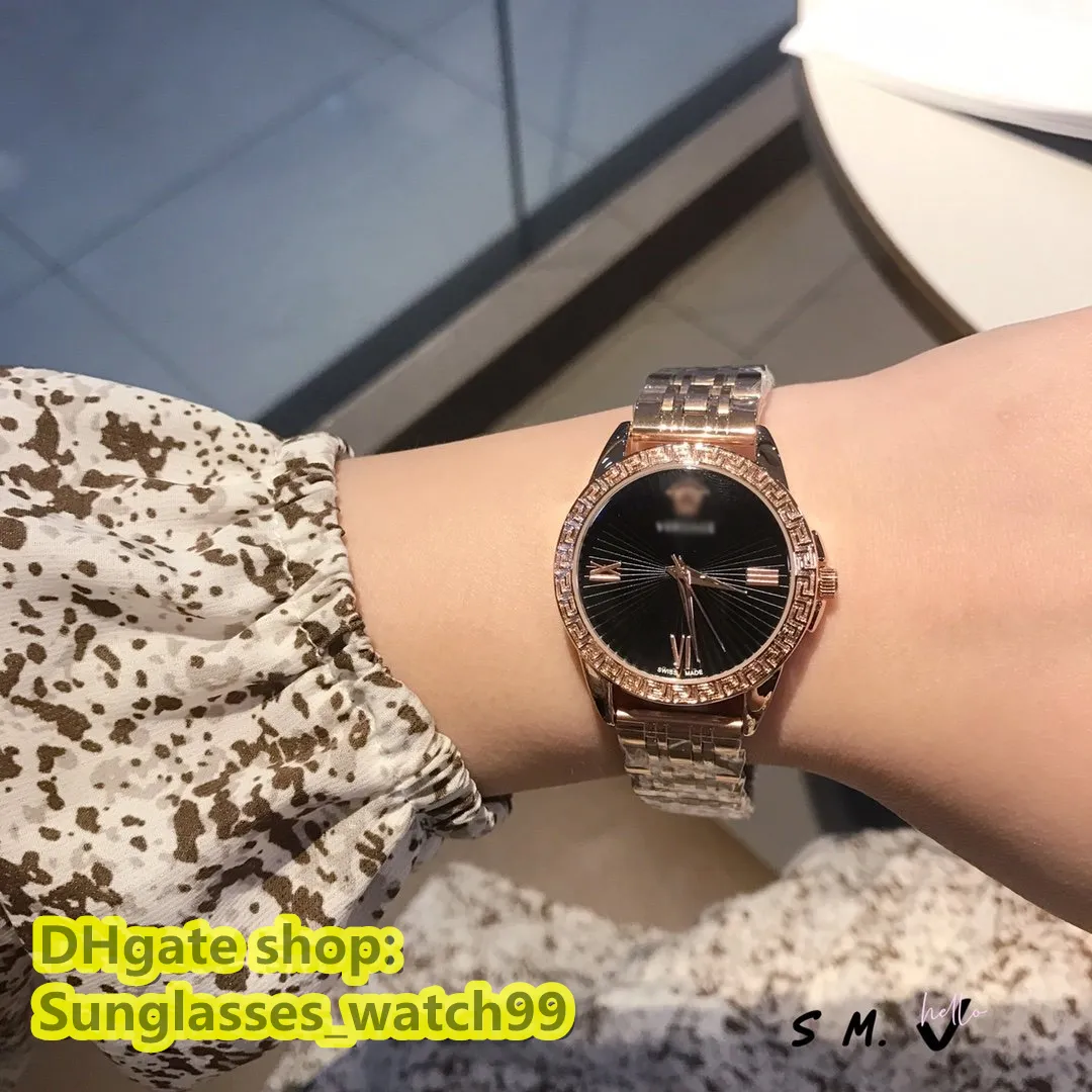 ADITA 00068 VS Gorgon Medusa часы для женщин Великолепная классическая серия винтажный темперамент Швейцарские автоматические кварцевые часы с ремешком из нержавеющей стали 36 мм