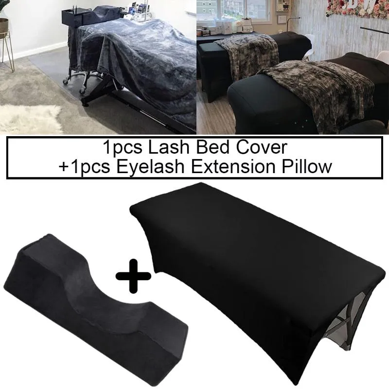 Falska ögonfransar Eyelash Pillow nackstöd Stöd LASH NECK Grafted Elastic Sheet Extension Bed Cover Makeup Salonfalse