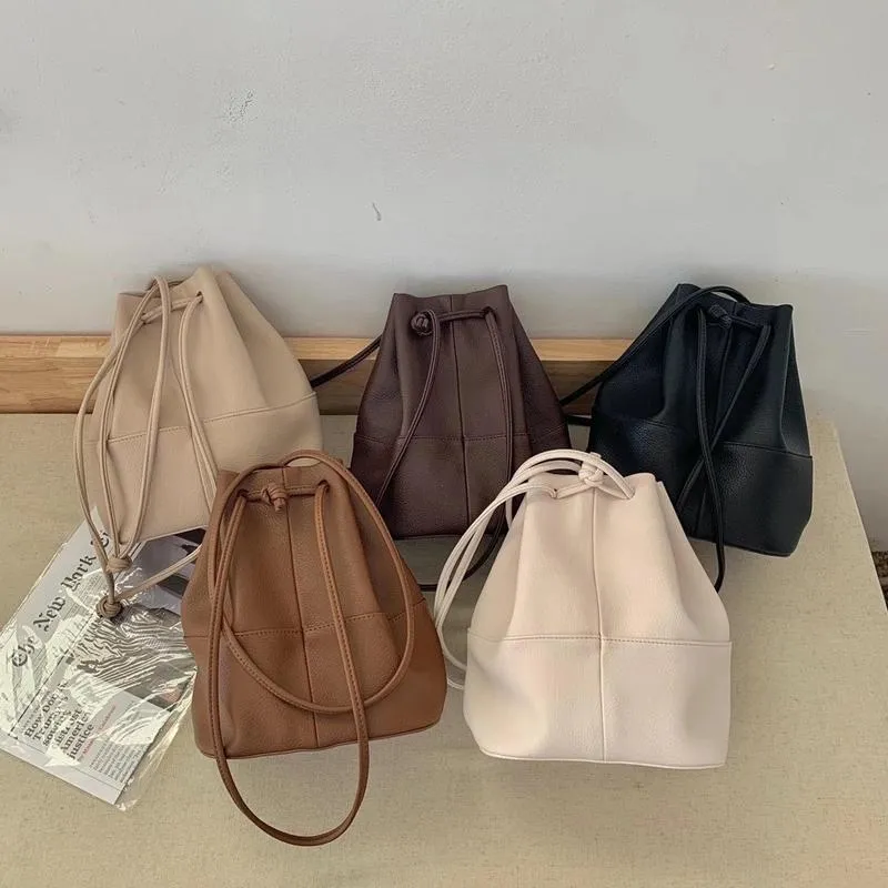 Abendtaschen 2022 Hohe Qaulity PU-Leder Weiche Damen Eimer Tasche Koreanischer Stil Frauen Handtaschen Jugend Schulter Ganze Verkauf