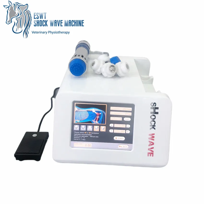 Portable ESWT Shock Wave Machine / Horse Veterinary Equine Shockwave Therapy Equipment for Pain Relief