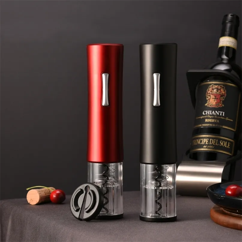 Electric Wine Bottle Opener Foil Cutter, Automatic, Red, Kitchen