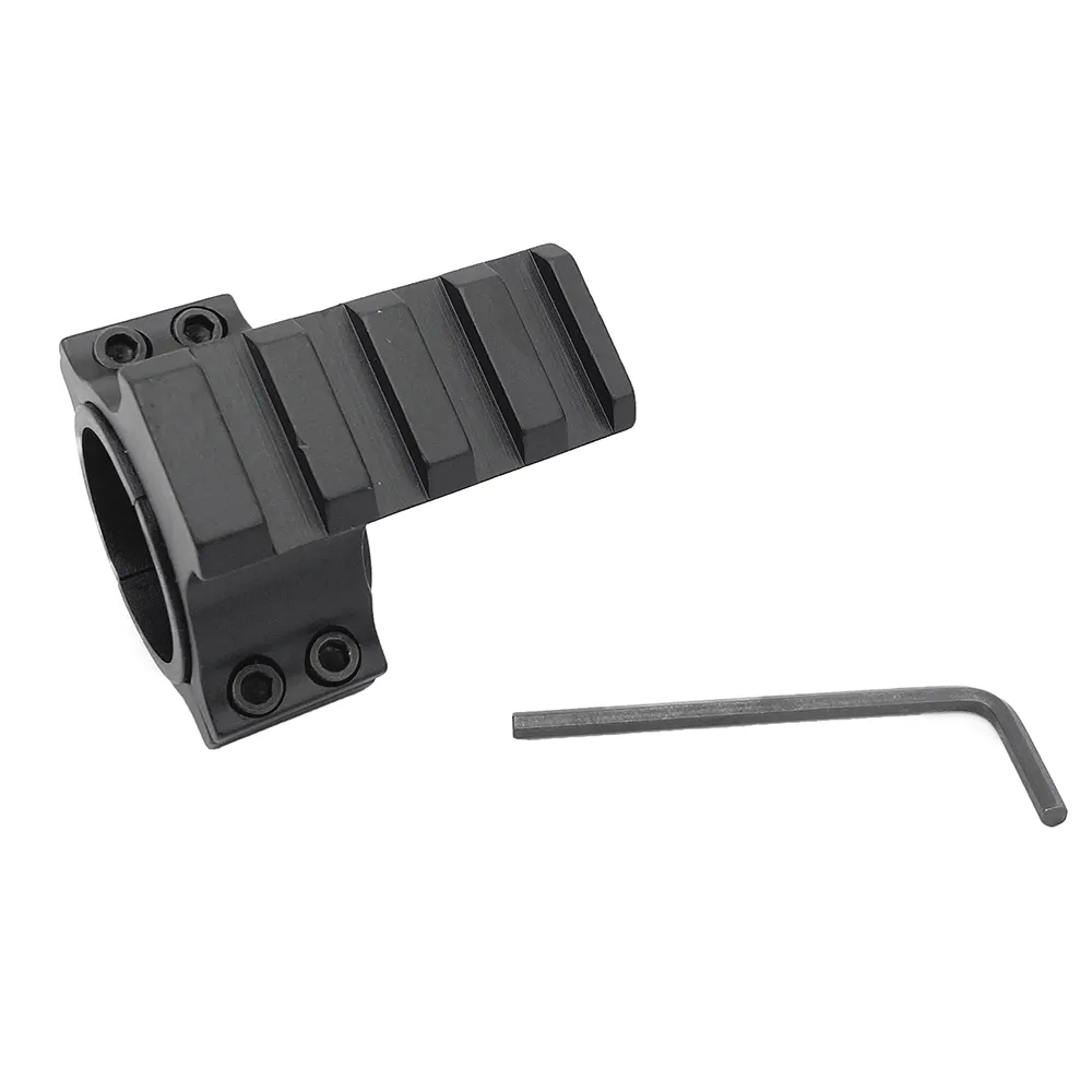 ToopMount Adaptateur de Rail tactique 11mm queue d'aronde à 21mmWeaver Picatinny support de lunette adaptateur d'extension de Rail avec 4 fentes