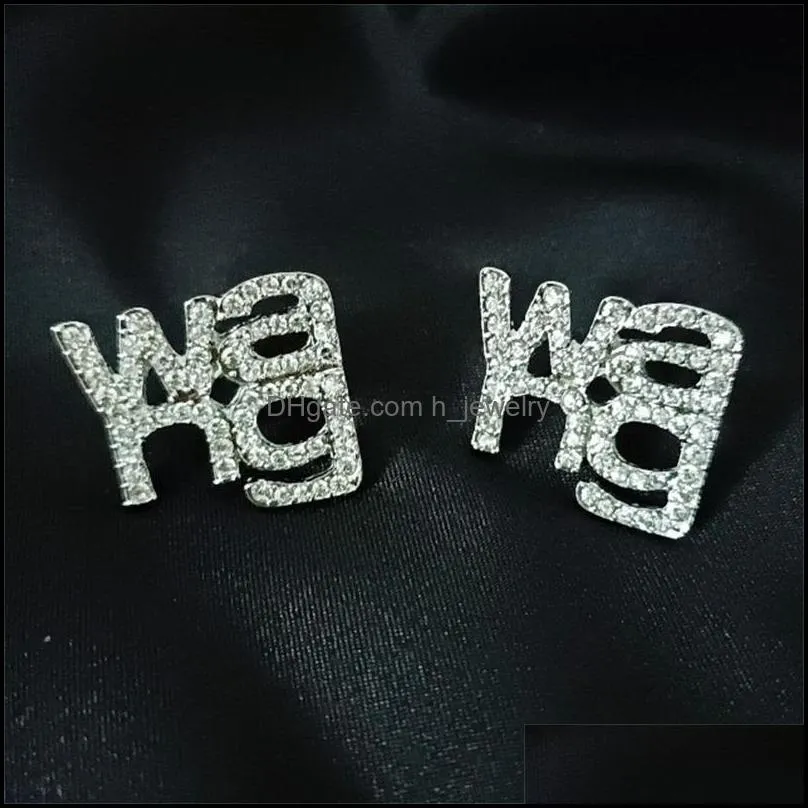 shiny rhinestone women wang letter pin brooch trending fashion jewelry brooches 201009 621 q2