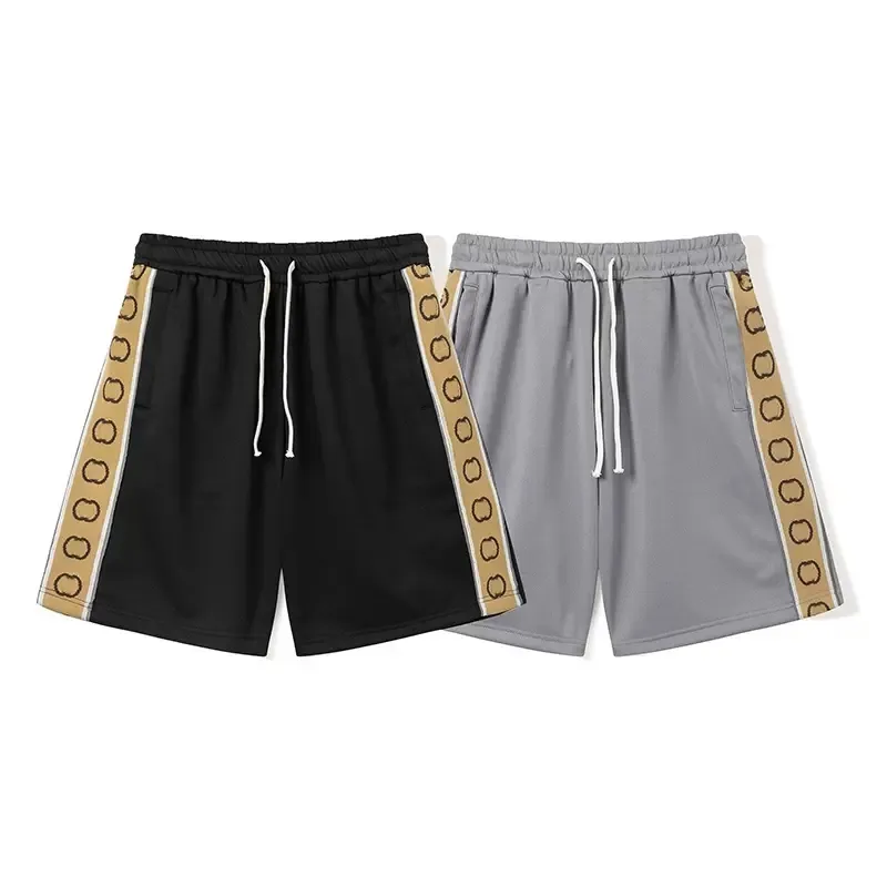 Herenontwerper Zomer korte broek broek mode 7 kleuren bedrukte trekkoord shorts ontspannen homme luxe zweetwedstrijd m-2xl 99