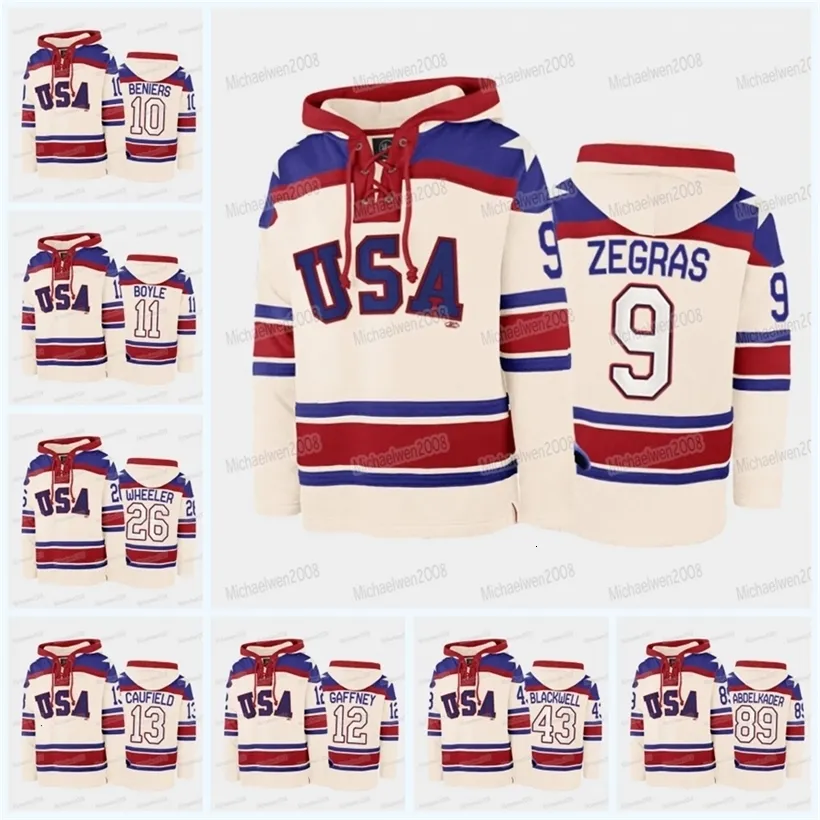 CEOMITness Miracle w Ice Team USA Hockey Pullover Hoodie Cole Caufield Trevor Zegras Matthew Blake Wheeler Matt Roy Brian Boyle Jack Drury