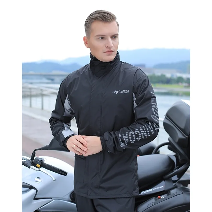 Motocicletta da uomo impermeabile Set addensare impermeabile verde adulto bicicle impermeabili Capa Chuva impermeabile riutilizzabile Rainwear Set MM60YY 201015