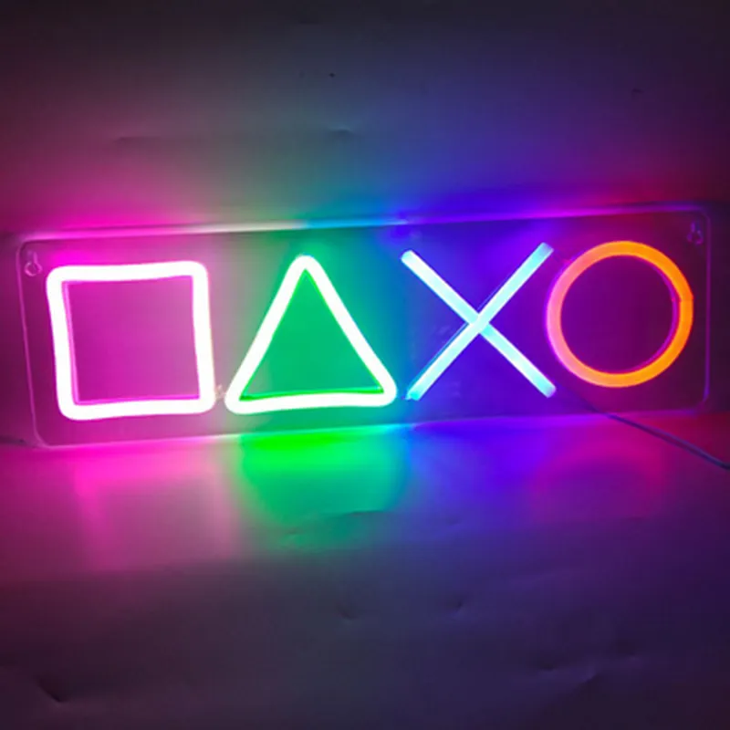 Spiel Icon Led Neon Zeichen Licht Acryl Licht Nacht Lichter Für Zimmer Dekor Wand Kunst Hängen Lampe Weihnachten Geburtstag Geschenk