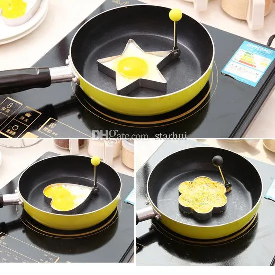 Stainless Steel Fried Egg Shaper Pancake Mould Mold Kitchen Cooking Tools Kitchen Fried Egg Shaper Ring Pancake Mould WX9-1313