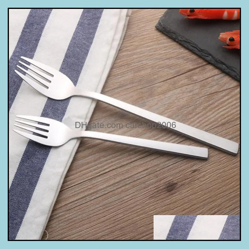 dinning 304 stainless steel forks spoons metal forks spoons glossy polish dinner forks spoons bulk sale